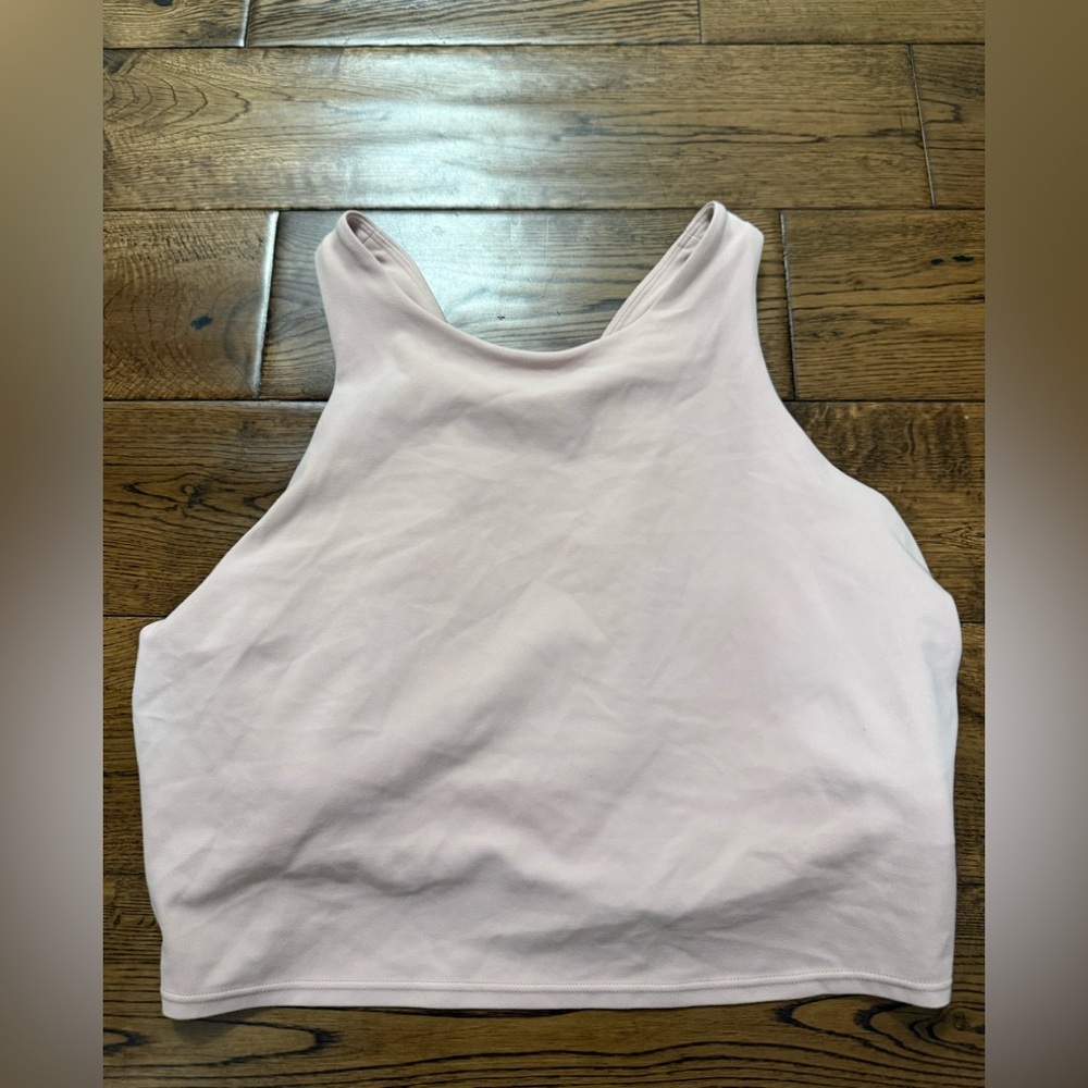 Athleta Pink Crop Tank / Sports Bra Size XL